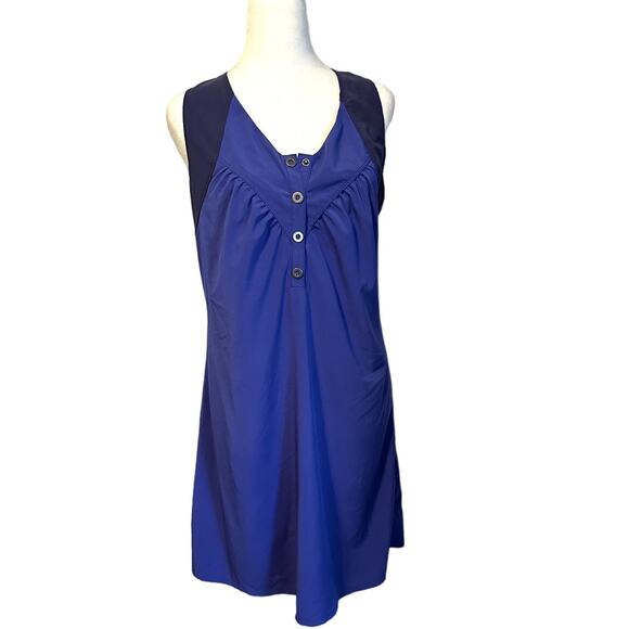 Title Nine Blue Nimblene Golf Tank Dress with pocket Medium - Picture 1 of 12